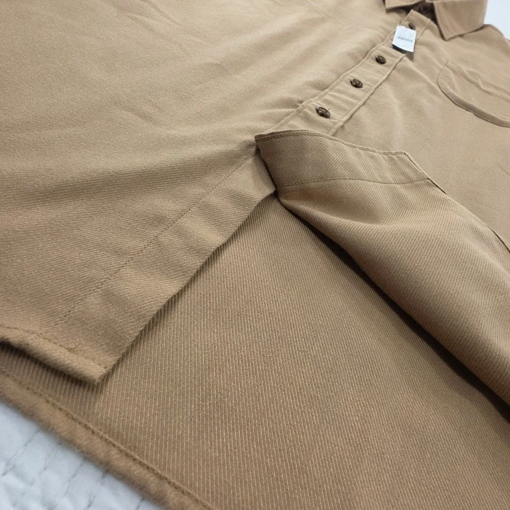 J.Crew Cotton-Cashmere Blend Shirt Mens XL Camel NWT CC100 NEW Preppy Old Money